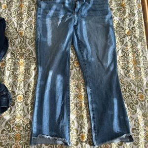 Cabi size 8 High low hem boyfriend fit